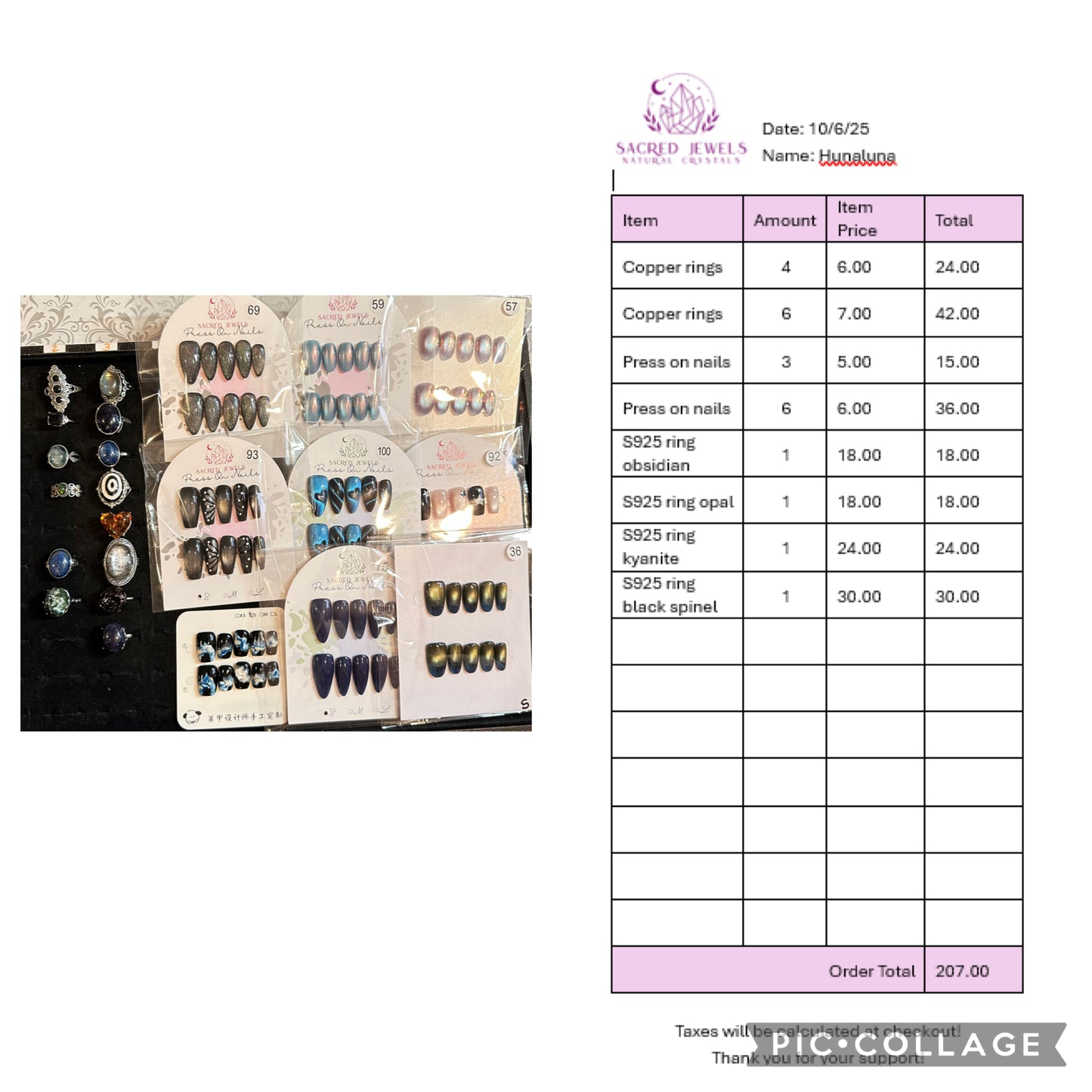 Checkout Link for Sacred Jewels Tiktok Lives