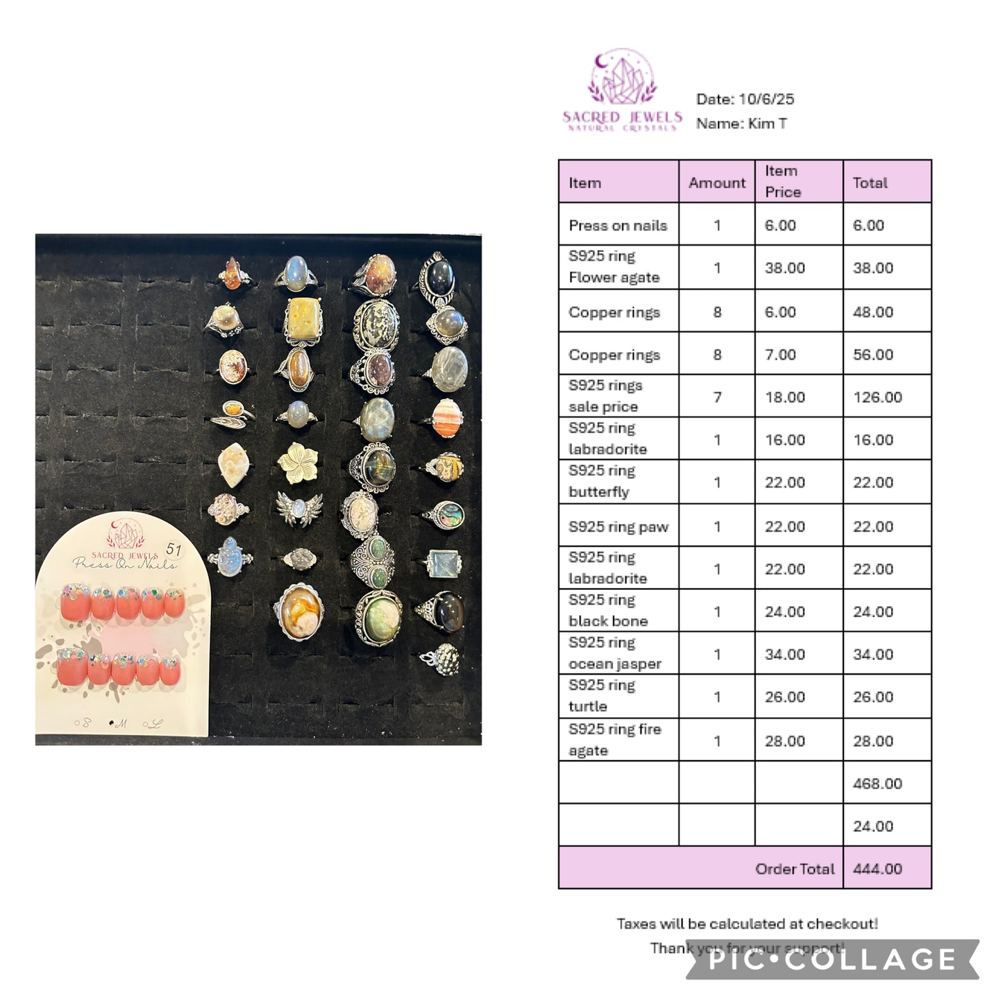 Checkout Link for Sacred Jewels Tiktok Lives