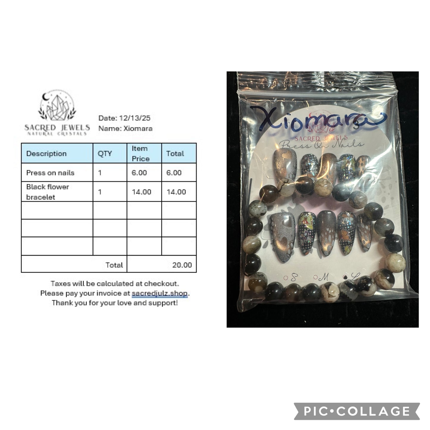 Checkout Link for Sacred Jewels Tiktok Lives