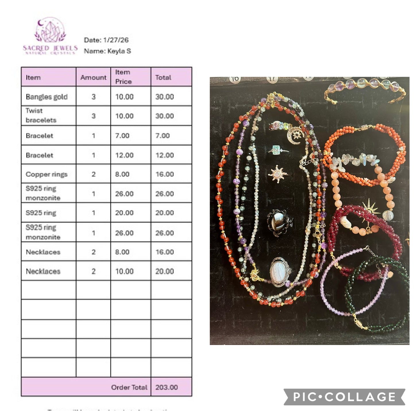 Checkout Link for Sacred Jewels Tiktok Lives