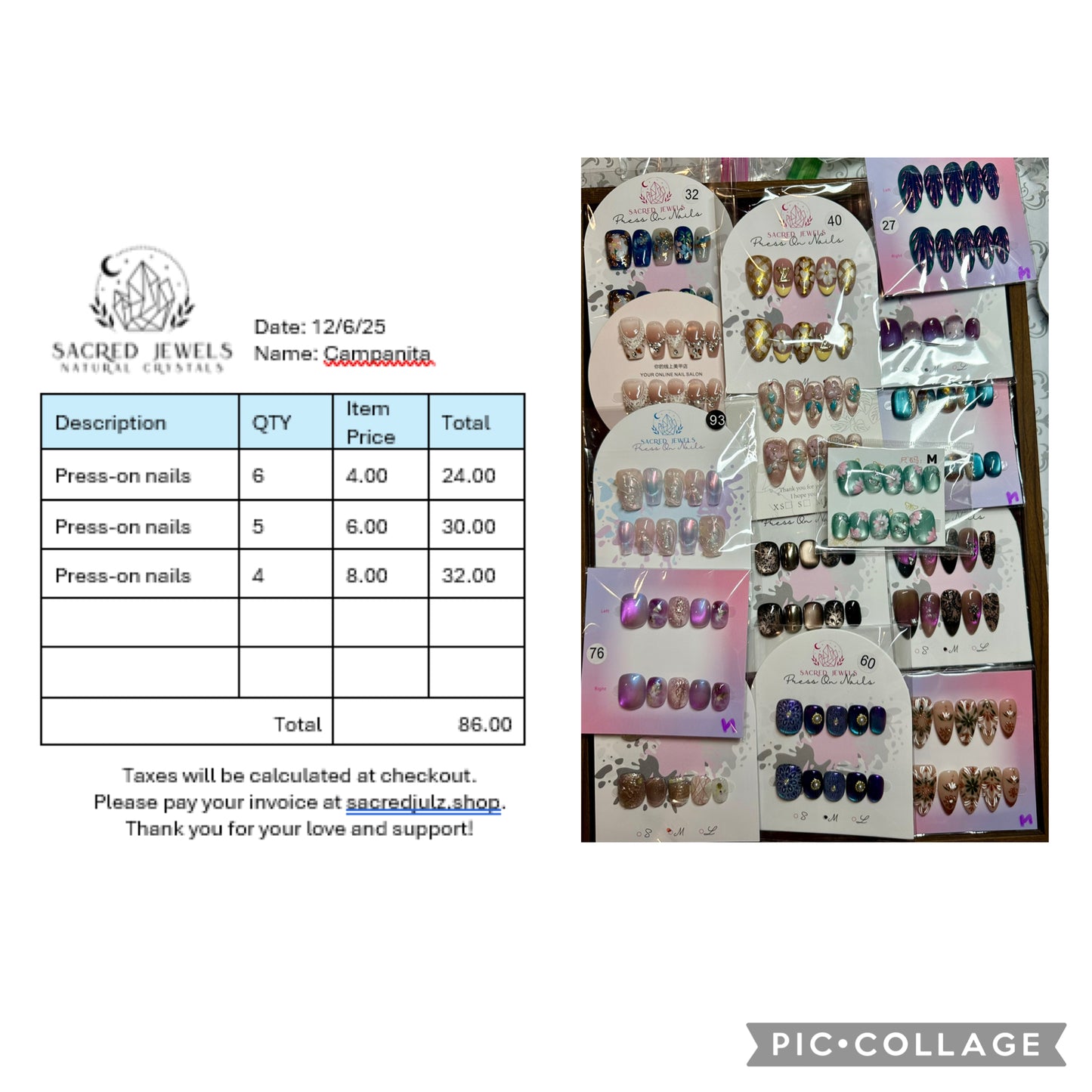 Checkout Link for Sacred Jewels Tiktok Lives