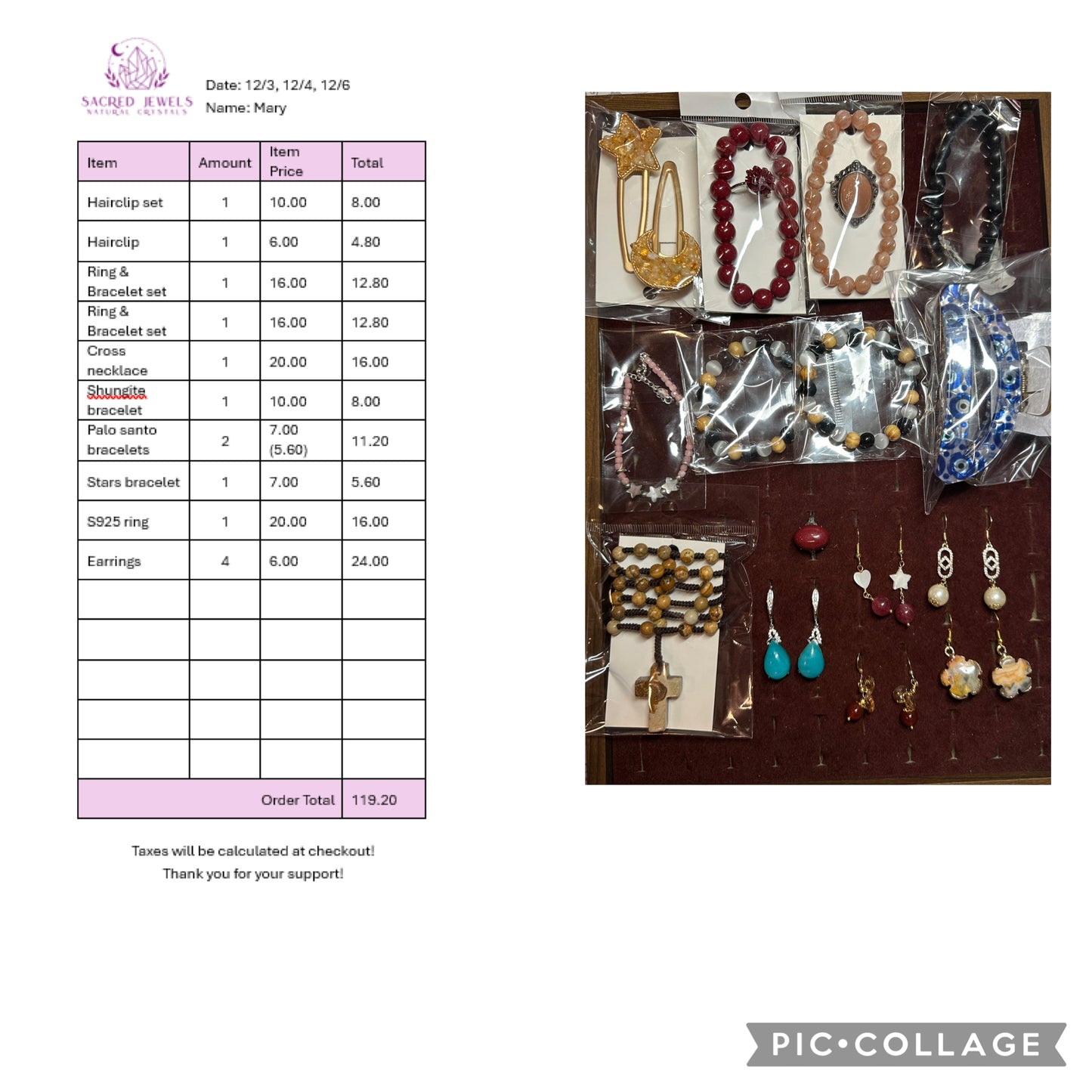 Checkout Link for Sacred Jewels Tiktok Lives