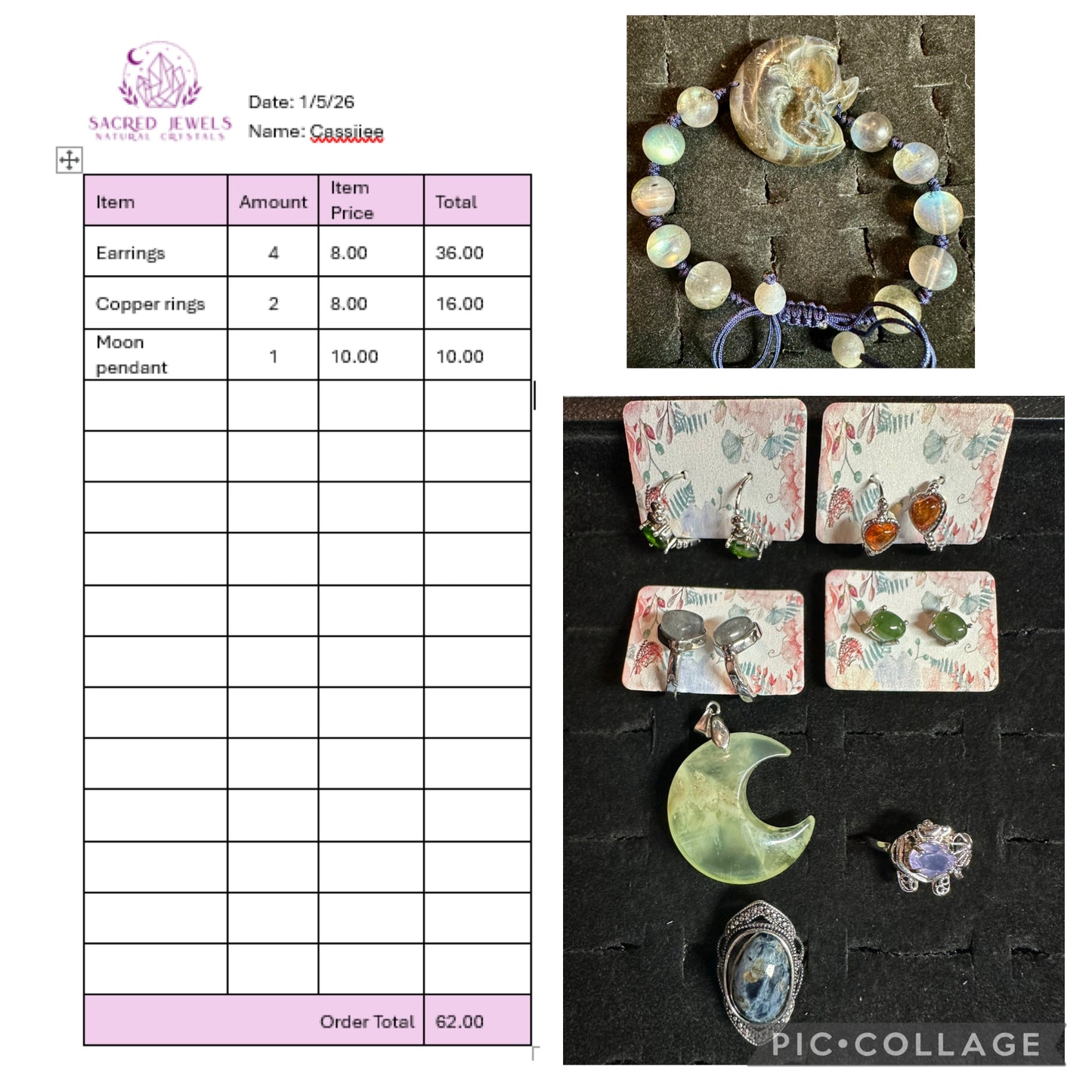 Checkout Link for Sacred Jewels Tiktok Lives